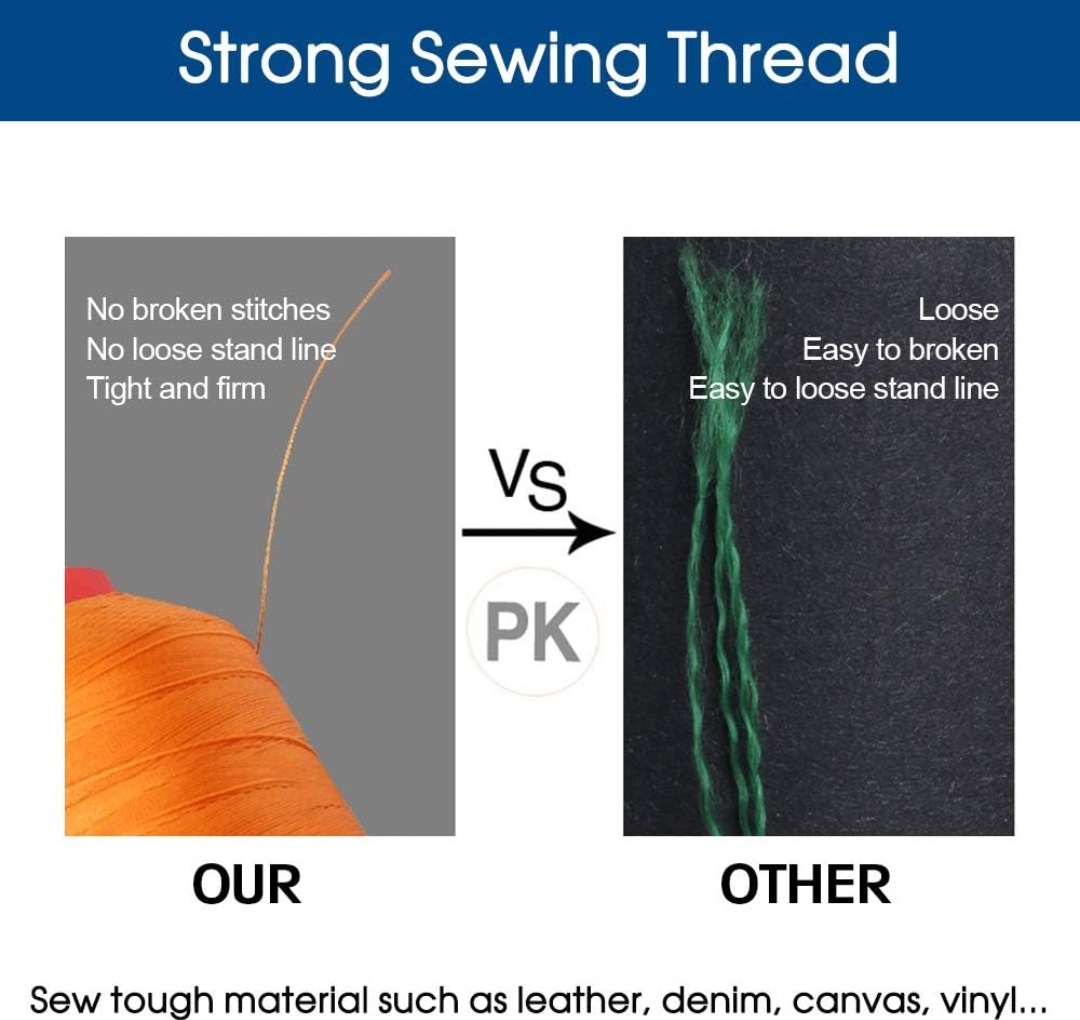 PTFE coated glass fiber sewing thread