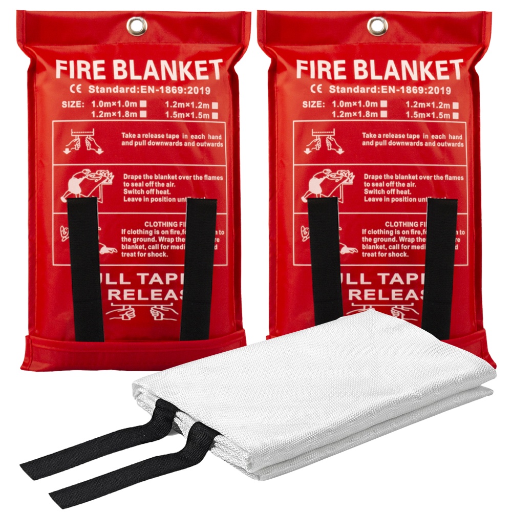 Fire Blanket Fiberglass Emergency 450Gsm Fire Blanket for Kitchen