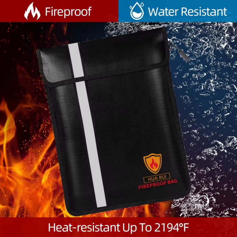 Fireproof document bag for money waterproof logo customization portable