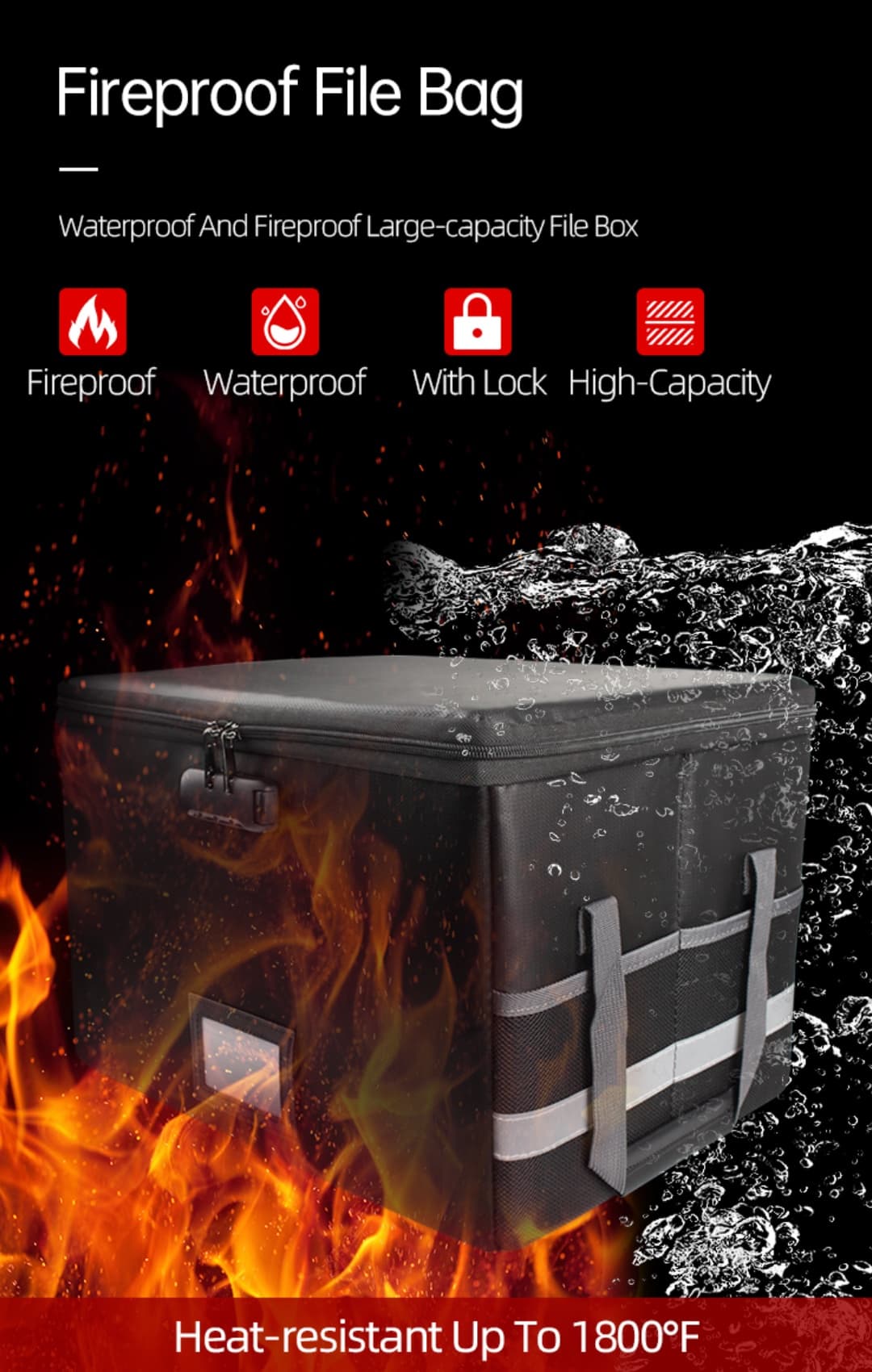 Fireproof document box