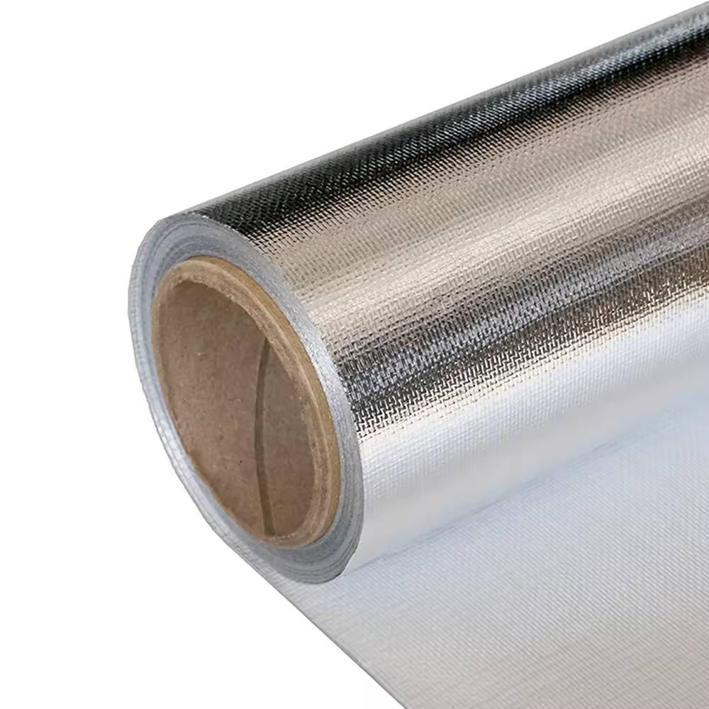 Fiberglass cloth aluminum foil high quality resistance fireproof for pipe wrap