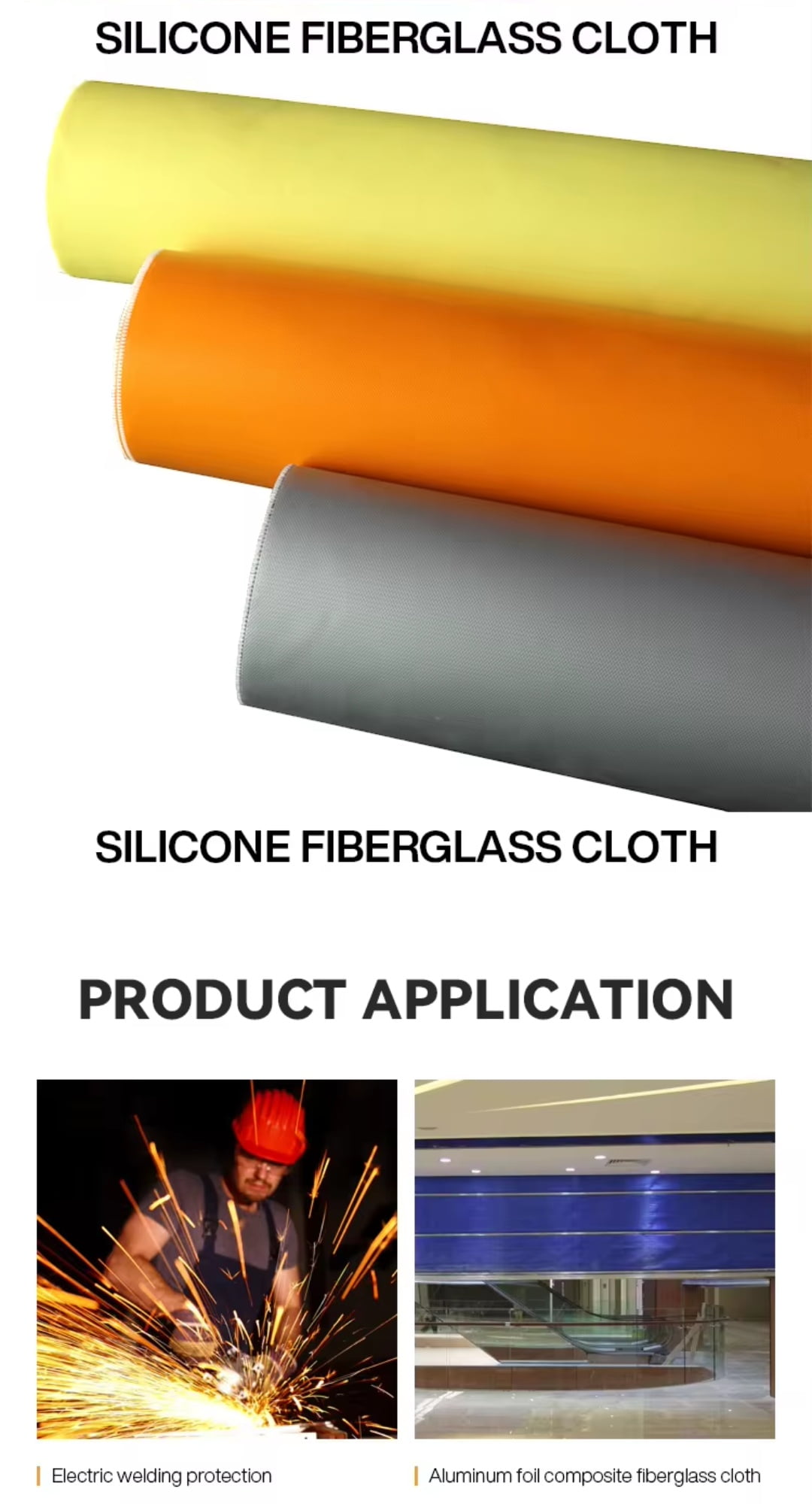 Silicone coating fiberglass fabric