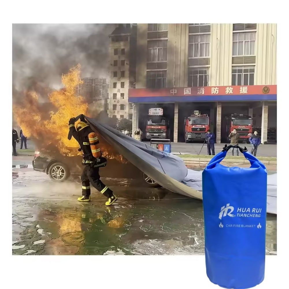 Car fire blanket 20ft x 30ft fireproof large fire blanket for electric car fires